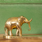 Brass Double Elephant Book Rest (4.5 Inch) Vedansh Craft