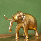 Brass Double Elephant Book Rest (4.5 Inch) Vedansh Craft