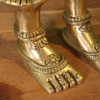 Brass Divine Goddess LakshmI Feet/Charan (5.5 Inch) Vedansh Craft