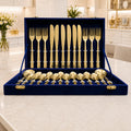 Brass Cutlery Flatware Set With Velvet Gift Box Vedansh Craft