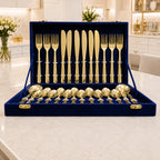 Brass Cutlery Flatware Set With Velvet Gift Box Vedansh Craft