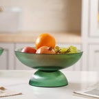 Ribbed Emerald Fruit Bowl Large Nestasia
