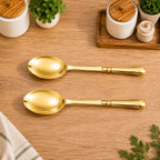 Brass Cooking Kitchen Ladles set (13.5 Inch) Vedansh Craft