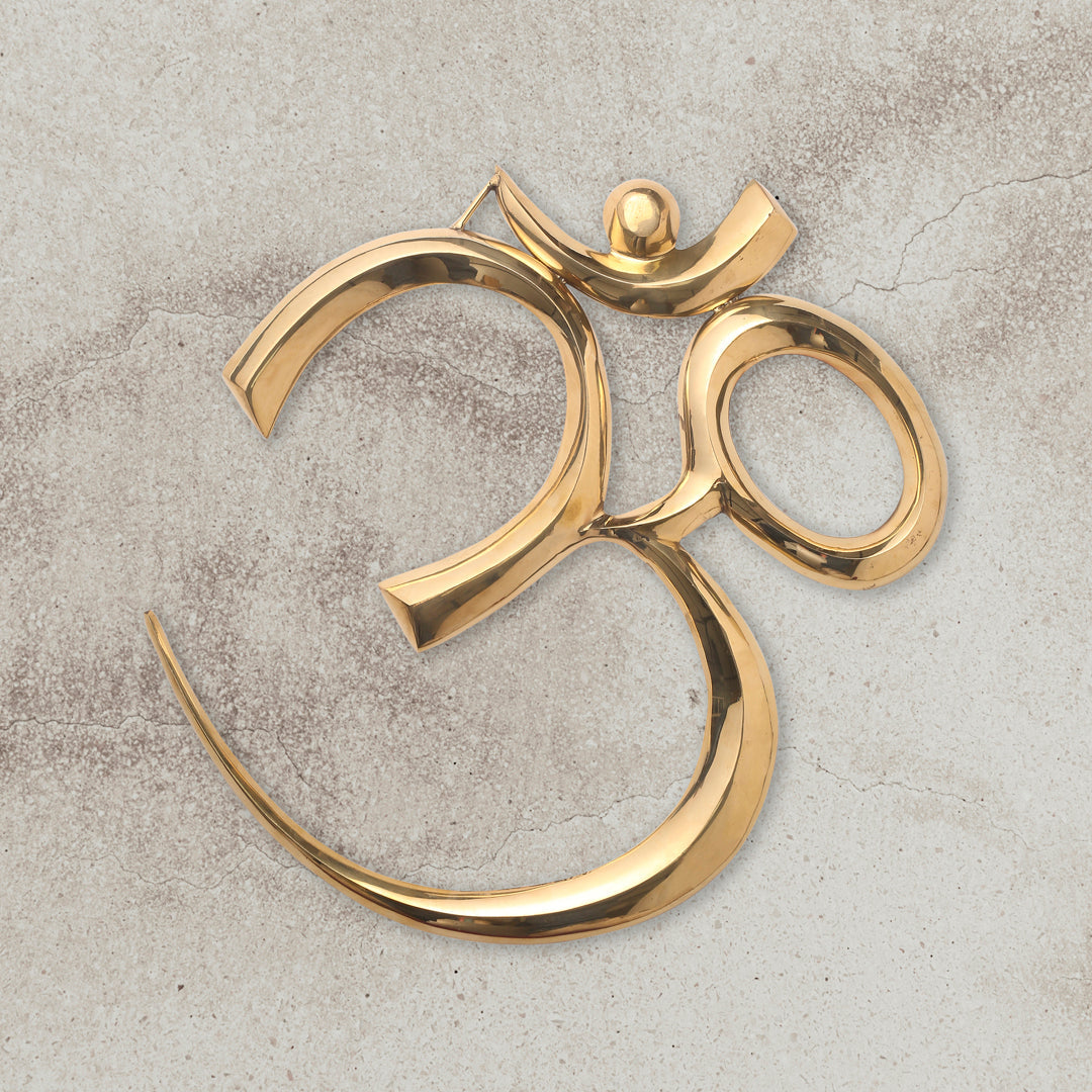 Brass Religious Om Wall Hanging (14 Inch) Vedansh Craft