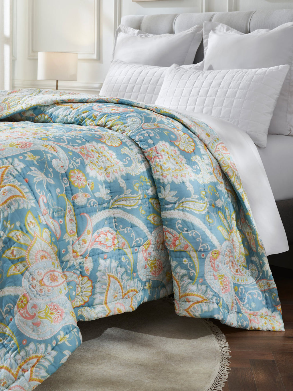 Amreli Reversible Printed Summer Quilt Contrast Living