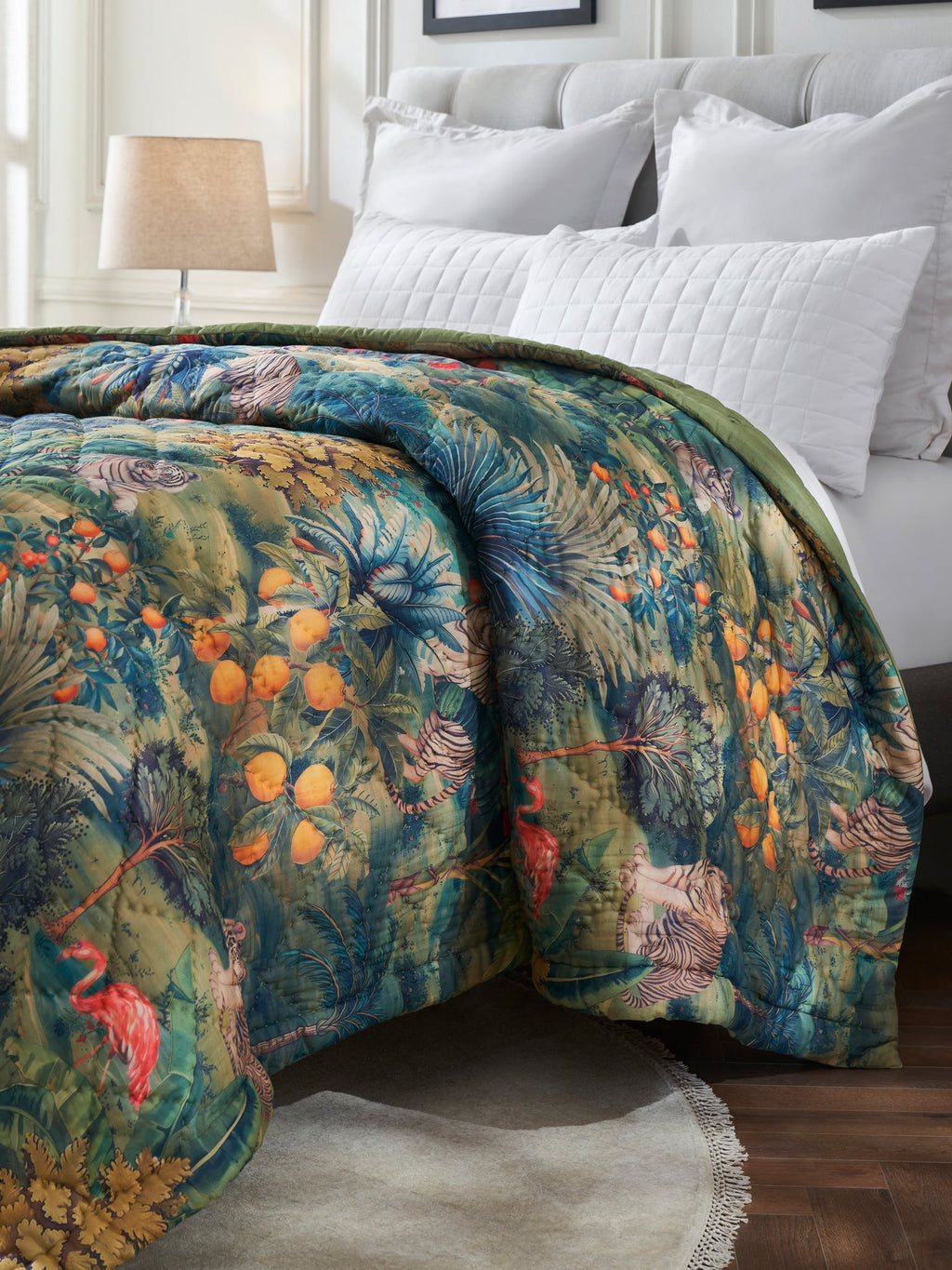 Baagh Reversible Printed Summer Quilt Contrast Living