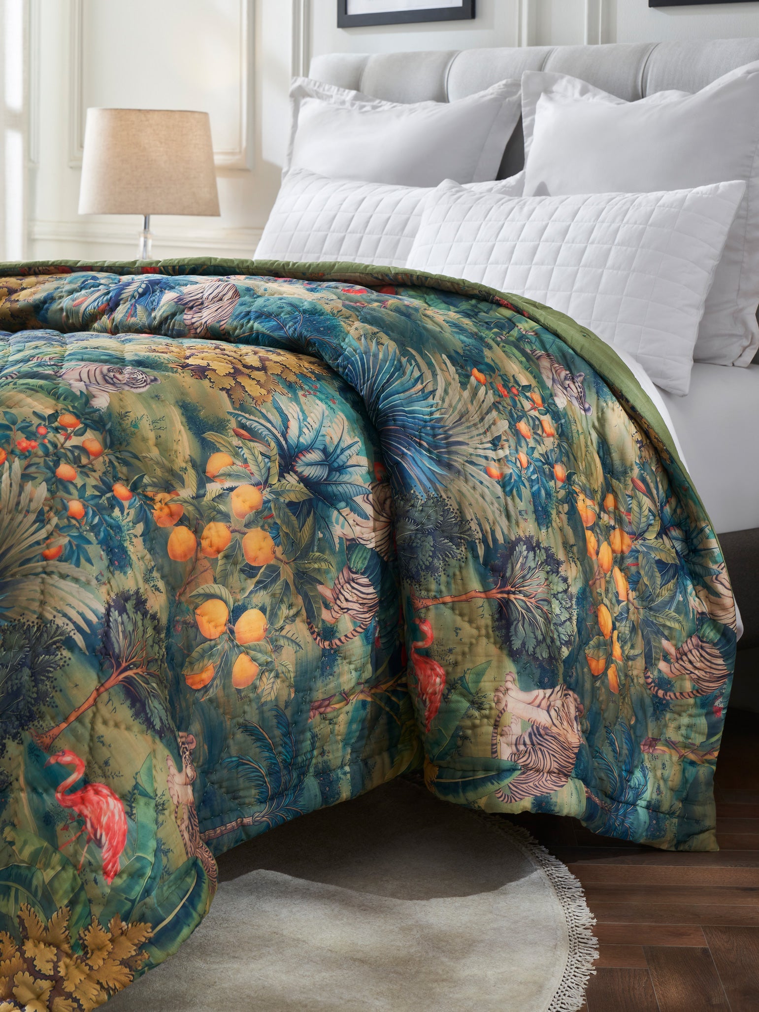 Baagh Reversible Printed Summer Quilt Contrast Living