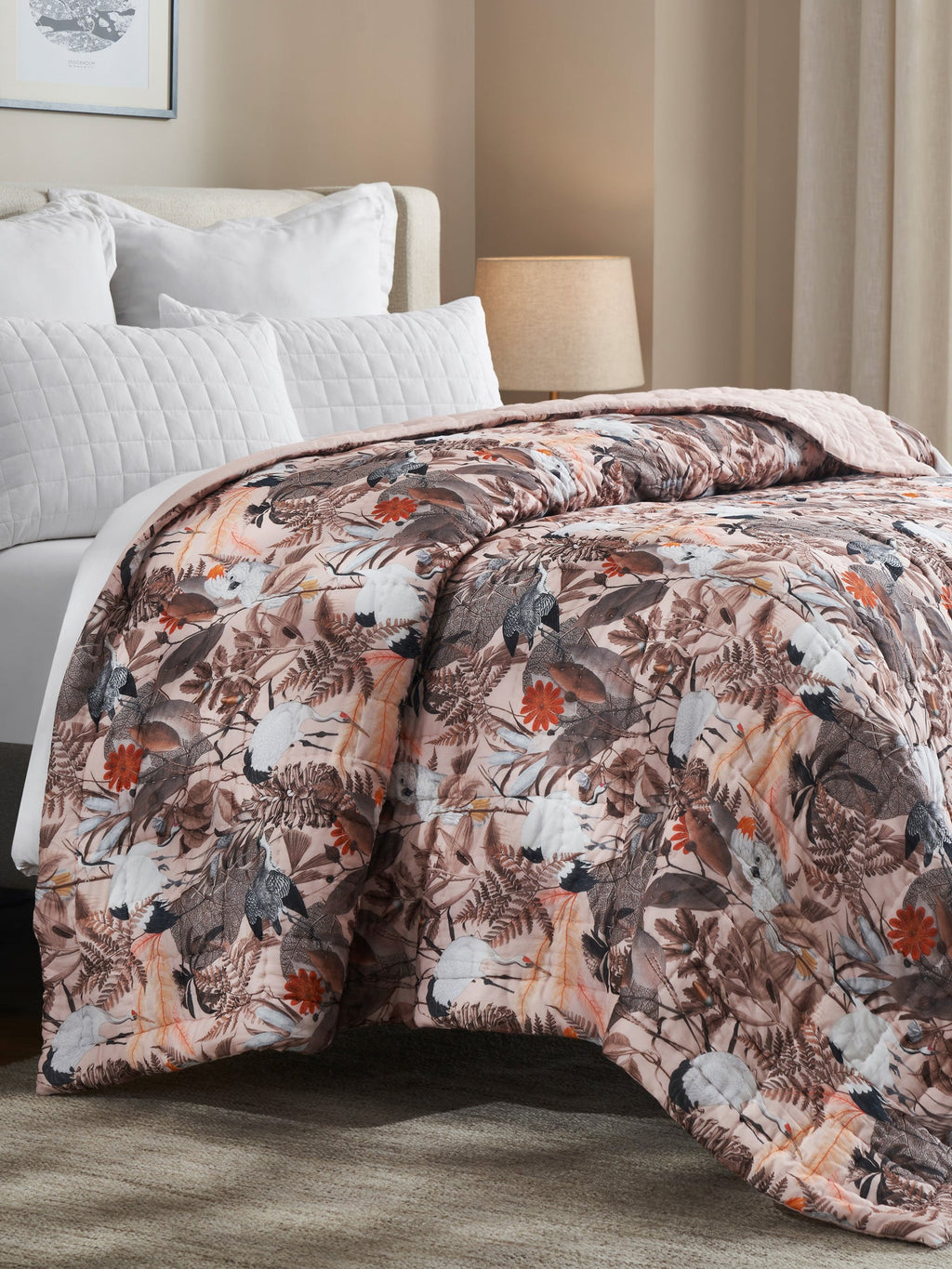 Essence Reversible Printed Summer Quilt Contrast Living