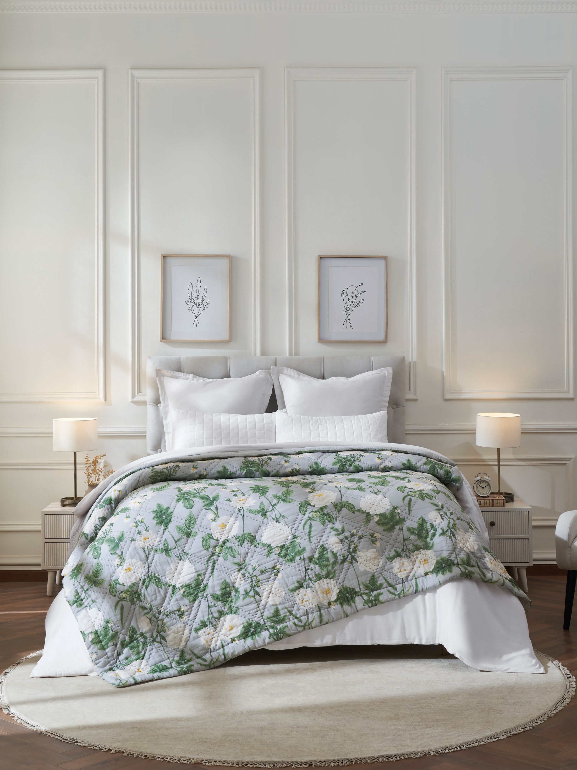 Gul Reversible Printed Summer Quilt Contrast Living