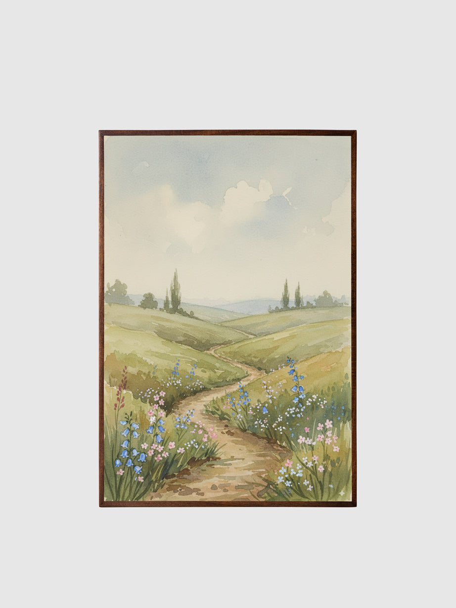 Blooming Nostalgia | Printed Canvas Wall Art Contrast Living