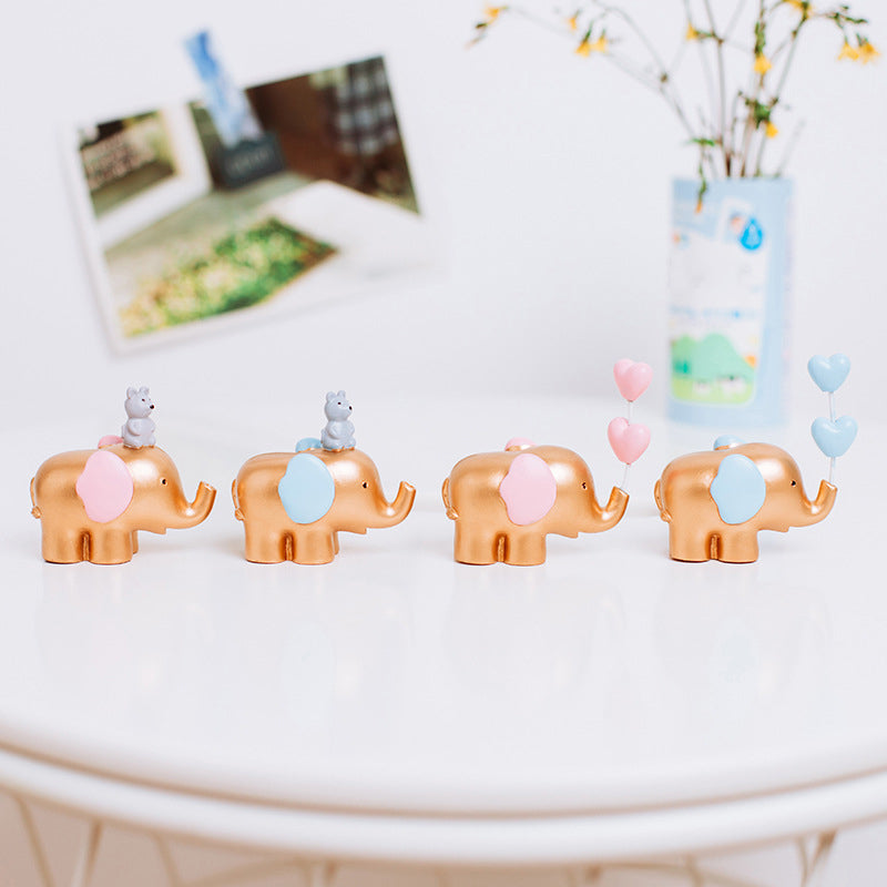 Pink Heart Elephant Decor Nestasia