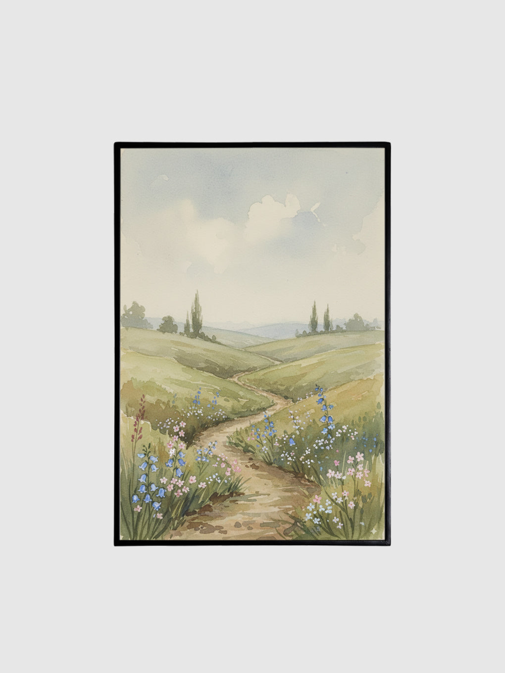 Blooming Nostalgia | Printed Canvas Wall Art Contrast Living