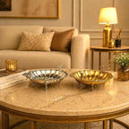 Brass Shell Shaped Decorative Serving Tray / Bowl (13 Inch) Vedansh Craft