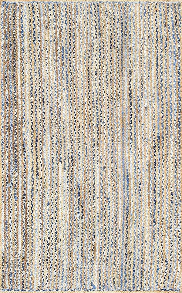 Eco Friendly Natural Rectangular Denim Carpet For Bedroom