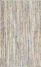 Eco Friendly Natural Rectangular Denim Carpet For Bedroom