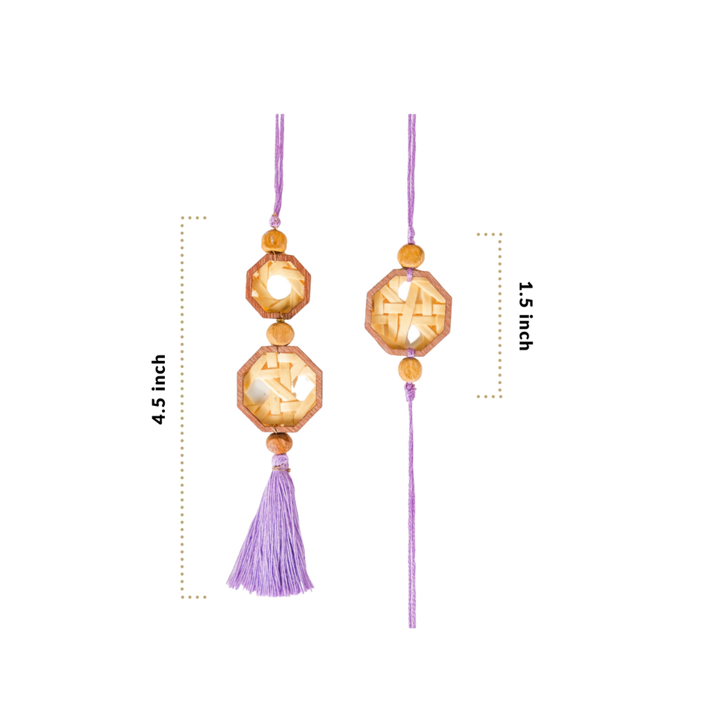 Handmade Eco Friendly Rakhi Gift Set Of 3 Nestasia