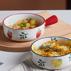 Strawberry Bowl With Handle Nestasia