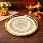Brass Thali (9 Inch) Vedansh Craft