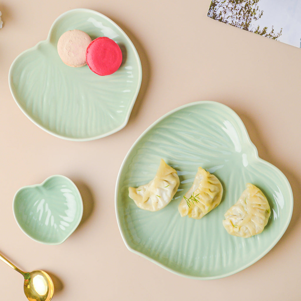 Taro Leaf 30 Piece Dinner Set For 6 Nestasia