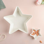 Riona Star Ceramic Bowl White Nestasia