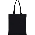 Classic Black Open Top Plain Tote Bag | 40.64 x 35.56 cm 90 gm | 220 GSM Cotton | Eco-Friendly Reusable Carry Bag for Shopping, Gifting & Everyday Use (1)