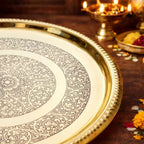 Brass Thali (9 Inch) Vedansh Craft