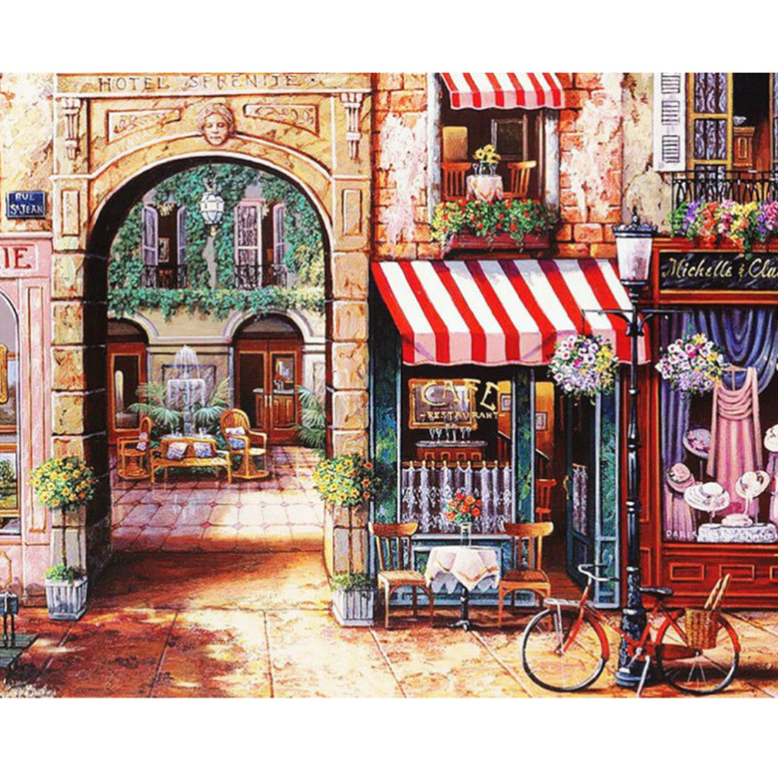 Parisian Scene DIY Painting By Numbers Kit Nestasia