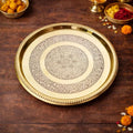 Brass Thali (9 Inch) Vedansh Craft