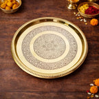 Brass Thali (9 Inch) Vedansh Craft
