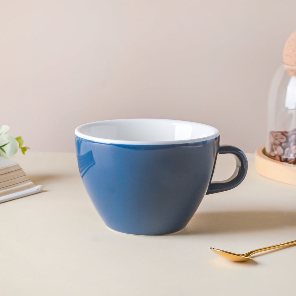 Riona Ceramic Teacup Dark Blue Nestasia