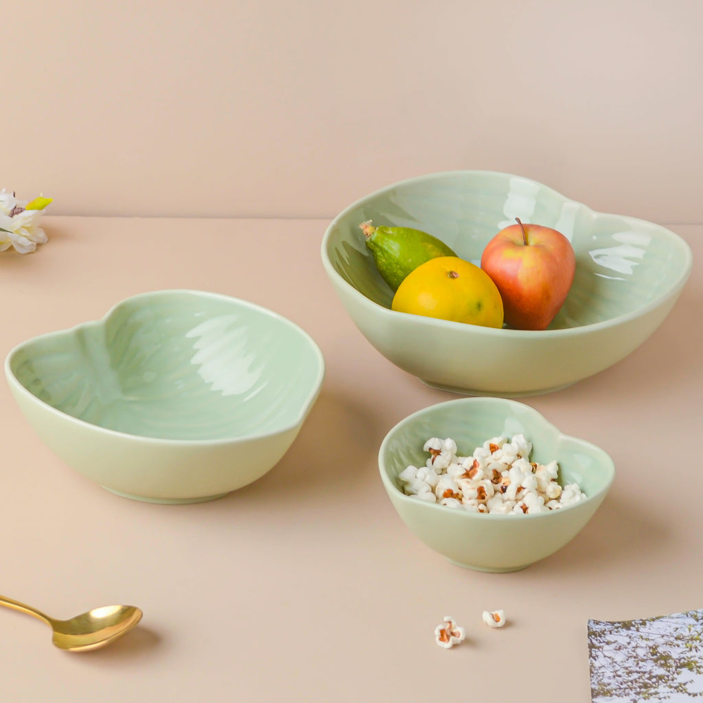 Taro Leaf 30 Piece Dinner Set For 6 Nestasia