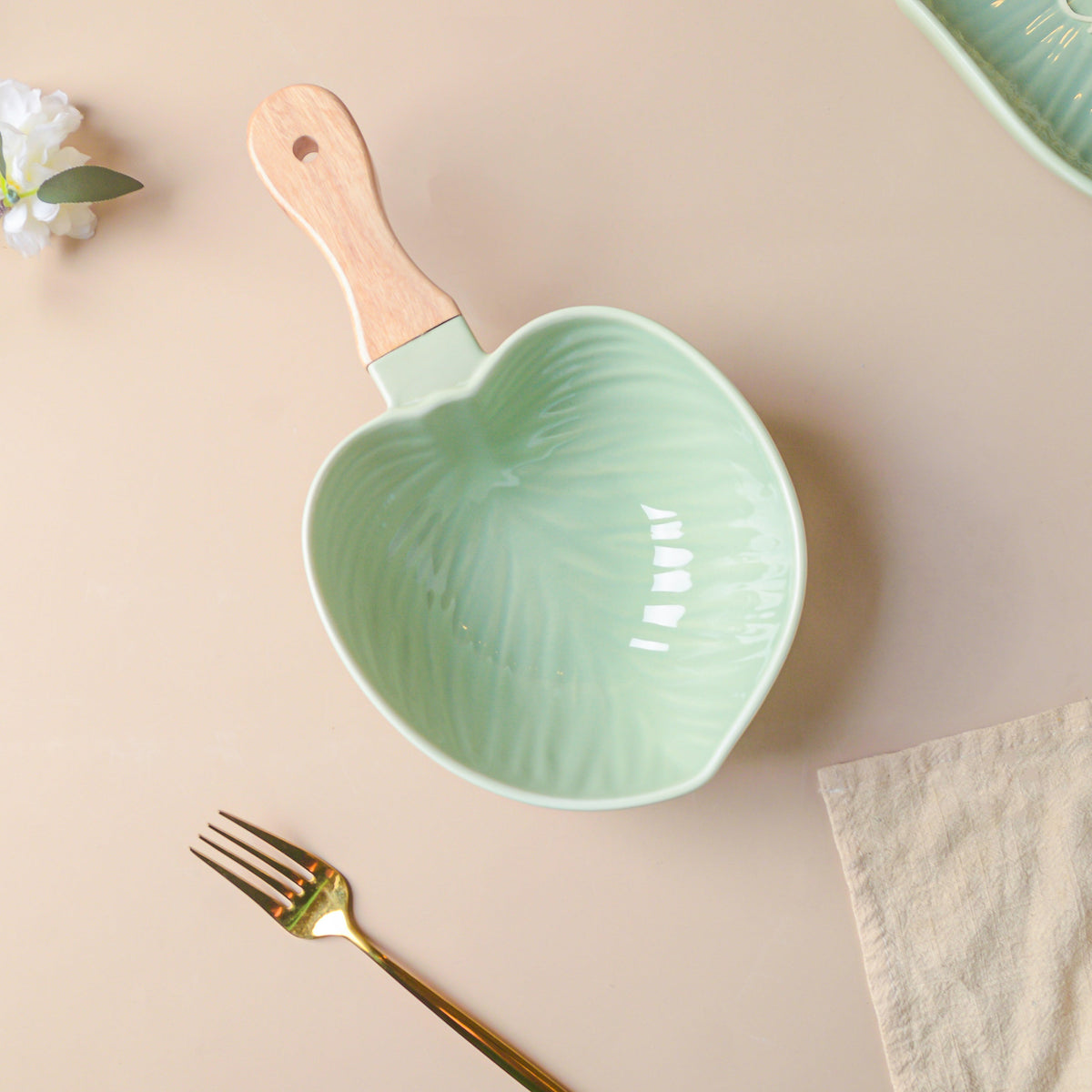 Taro Leaf 30 Piece Dinner Set For 6 Nestasia