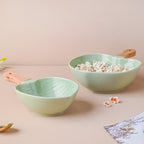 Taro Leaf 30 Piece Dinner Set For 6 Nestasia