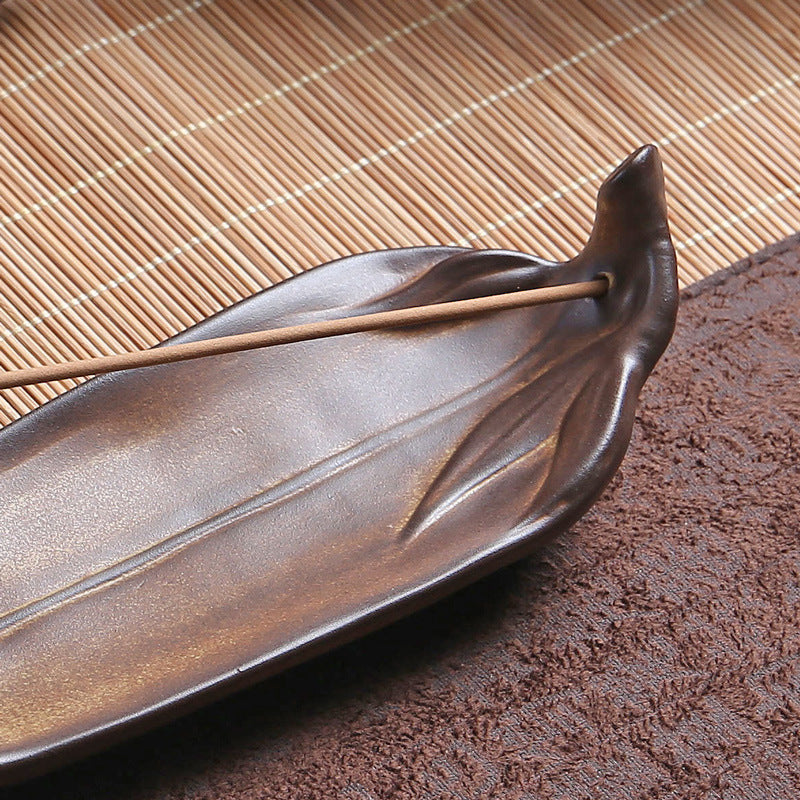 Bamboo Leaf Sandalwood Incense Stick Ornaments kafalo