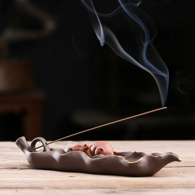 Creative Ceramic Incense Stick Incense Holder Lying Incense Burner kafalo