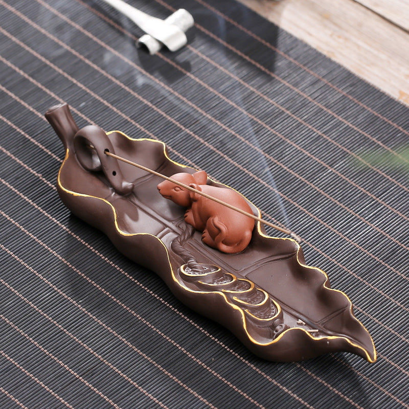 Creative Ceramic Incense Stick Incense Holder Lying Incense Burner kafalo