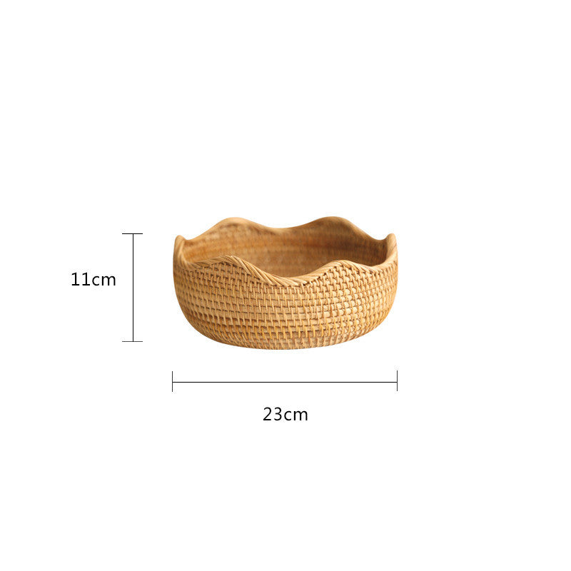 Storage Basket Hand-Woven Basket Bamboo Woven Bamboo Basket Bamboo Basket kafalo