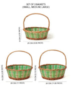 Handmade Wicker Fruit Basket in Pyala Shape for Gifting and Kitchen Storage