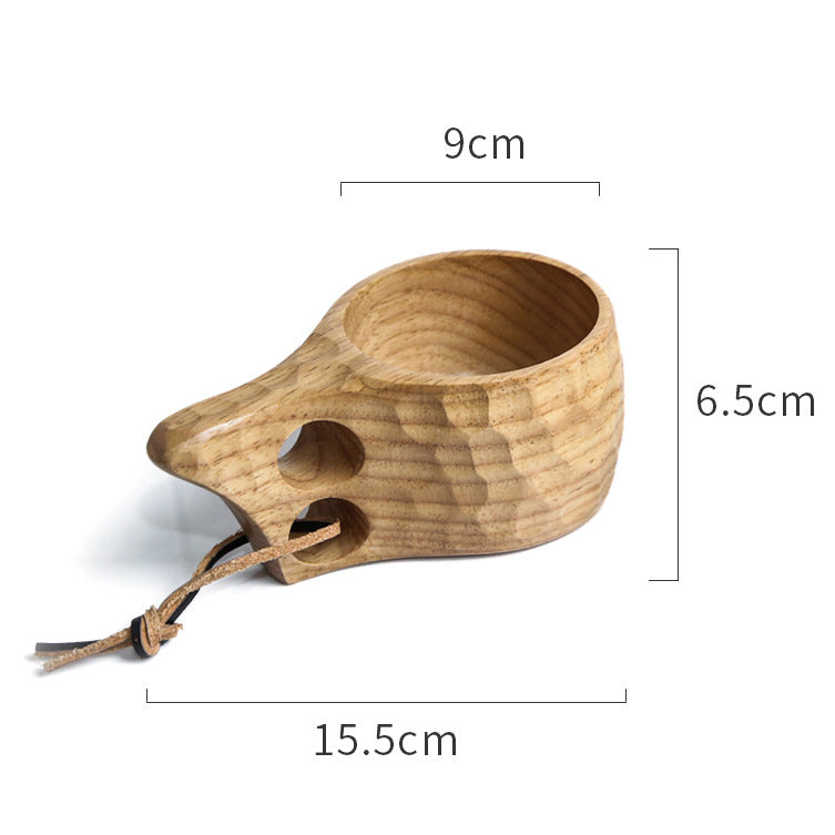 Irregular wooden cup