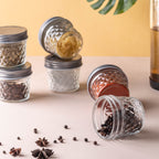 Textured Mason Jar Small Set of 6 Nestasia
