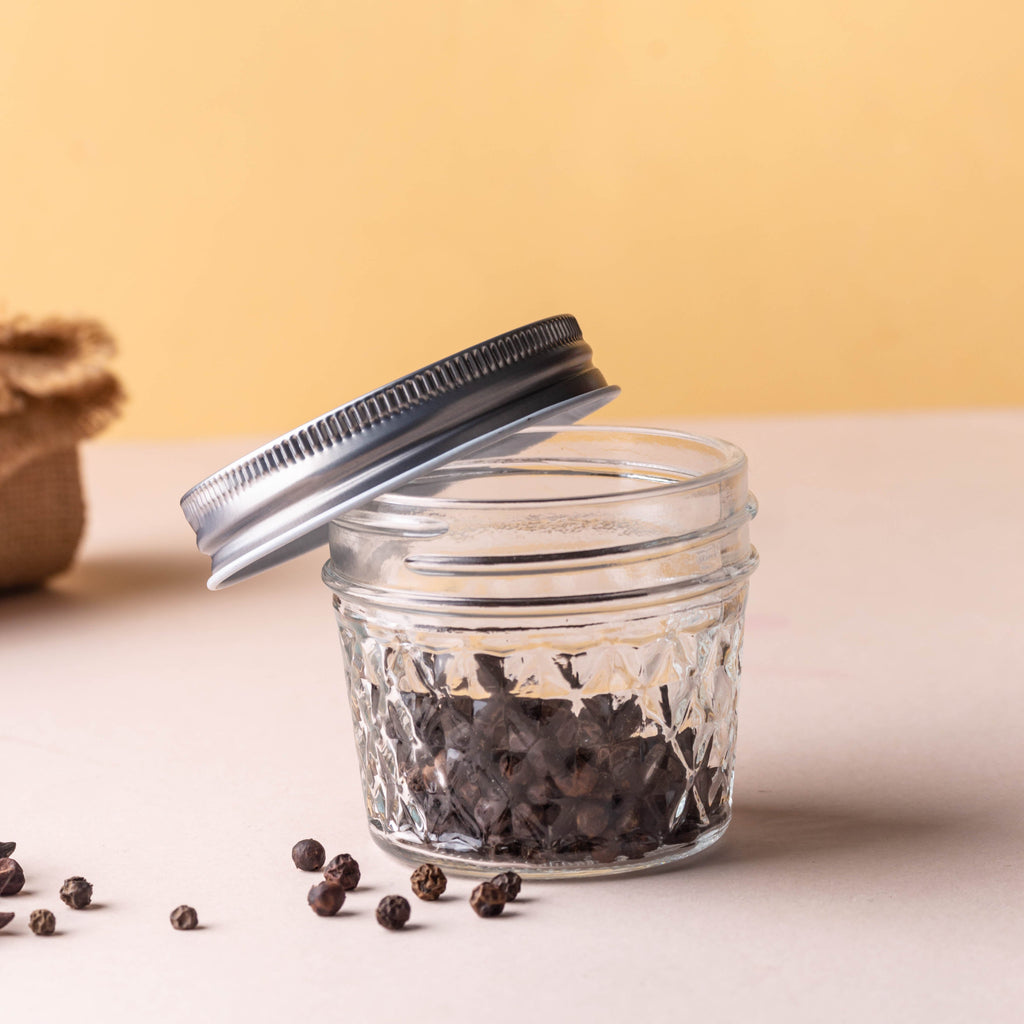 Textured Mason Jar Small Set of 6 Nestasia