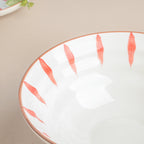 Teardrop Textured Ramen Bowl Red 550 ml Nestasia