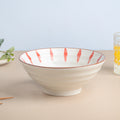 Teardrop Textured Ramen Bowl Red 550 ml Nestasia