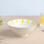 Teardrop Textured Ramen Bowl Yellow 550 ml Nestasia