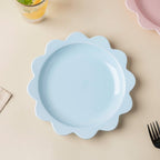 Rosette Ceramic Snack Plate Blue 8.5 Inch Nestasia