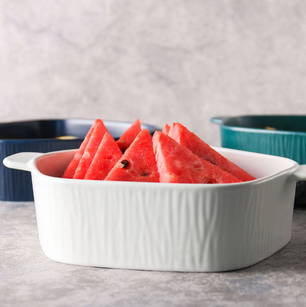 GEOMTERIC pentagon serving bowl - white Nestasia