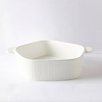 GEOMTERIC pentagon serving bowl - white Nestasia