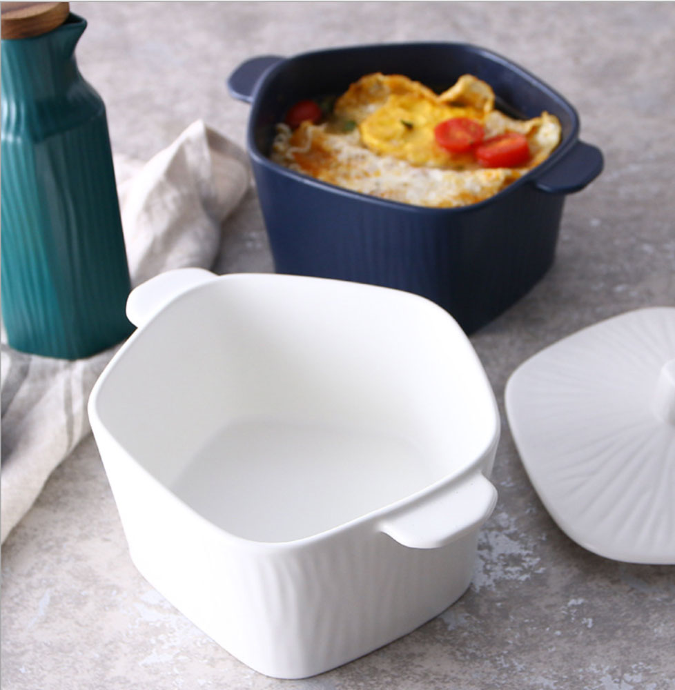GEOMTERIC pentagon serving bowl - white Nestasia