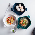 GEOMTERIC pentagon serving bowl - white Nestasia