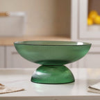 Ribbed Emerald Fruit Bowl Large Nestasia